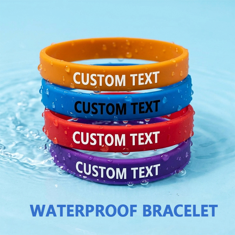 Custom Silicone Wristbands, 200pcs Set for Personalization